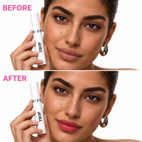 Trop Lip Stain Masque - before and after
