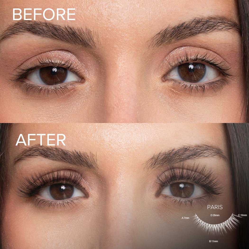 Before and after for paris magnetic lash kit