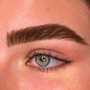 Shade: 01 Dark Brown | Trop Brow, Done. 3-in-1 Eyebrow Filler, Dark Brown, on the brow