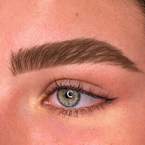 Shade: 03 Deep Coffee | Trop Brow, Done. 3-in-1 Eyebrow Filler, Deep Coffee, on the brow